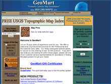 Tablet Screenshot of geomart.com